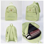 Personalised Cute Cartoon Animal Flower Butterfly Multi-Compartment Kid Backpack with Name Back to School Gift for Boys Girls