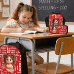 Personalised Name Word Cloud Cartoon Character Backpack Lunch Box Pencil Case Set Back to School Birthday Gift for Kids Boys Girls