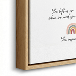 Personalised Watercolour Style Photo Canvas Prints with Text Warm Minimalist Home Decor Ship from USA Birthday Gift for Family Friends