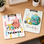 Personalized Pencil Teacher Theme Acrylic Clipboard with Name School Supplies Teacher Appreciation Week Teacher's Day Gift for Teacher