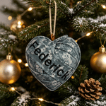 Personalized Handmade Embroidered Camouflage Heart Ornament with Name Home Decor Military Retirement Birthday Gift for Army Veterans