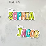 Personalized Multicolor Teacher Theme Whiteboard Magnet School Classroom Supplies Back to School Gift for Teacher