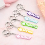 Personalized Vibrant Cute Marsupilami 3D Printed Keychain with Name Birthday Gift for Family Friend | Callie × Marsupilami®