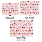 Personalised Spooky Cute Halloween Cat Dog Wrapping Paper Set of 3 with Name Halloween Party Favor Gift for Kids Friends Pet Owners