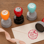 Personalised Fresh off the Market Flower Multicolour Self-Inking Stamp with Name and Date Bridal Shower Gift for Bridesmaids