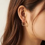 Personalized Dainty 1-5 Birthstones Heart Shape Earrings Daily Wear Birthday Anniversary Gift for Women