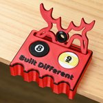 Personalised Elk Antlers Billiards 2-4 Cues Claw Holder with Text and Pool Ball Marker Sticks Table Accessory Christmas Gift for Billiard Lovers