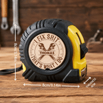 Personalized I Fix Shit Tape Measure with Wrist Strap Measuring Accessories Daily Use Funny Gift For Men Husband Dad Grandpa Mechanic Handyma