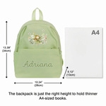 Personalised Cute Cartoon Animal Flower Butterfly Multi-Compartment Kid Backpack with Name Back to School Gift for Boys Girls