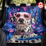 Personalized Graffiti Oil Pet Photo Soft Throw Blanket with Name Ship from Canada Home Decor Daily Use Birthday Gift for Pet Lovers Family