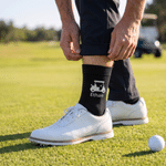 Personalized Multicolor Golf Theme 100% Cotton Socks with Name and Initial Golf Club Game Day Gift for Golf Lovers Golfers