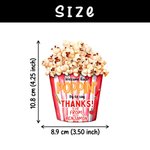 Personalised Self-Adhesive Popcorn Poppin Thank You Stickers Labels with Name Back to School Appreciation Gift for Teacher Classmate