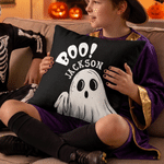 Personalized Halloween Theme Trick or Treat Soft Throw Pillow Cover with Name Halloween Gift for Kids Family