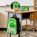 Personalized Multicolor Cute Animals Initial Backpack Lunch Bag Pencil Case Set with Name Daily Use Back to School Gift for Kids