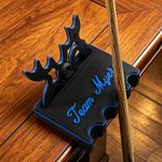 Personalised Elk Antlers Billiards 2-4 Cues Claw Holder with Text and Pool Ball Marker Sticks Table Accessory Christmas Gift for Billiard Lovers