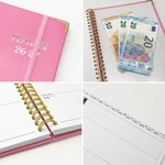 Personalisierter Cartoon Lesefigur 2026 Planer mit Namen Spiralbindung A5 Notizbuch mit Wochenplanung Geburtstag Geschenk für Familie Freunde