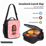 Personalised Name Word Cloud Cartoon Character Backpack Lunch Box Pencil Case Set Back to School Birthday Gift for Kids Boys Girls