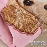 Personalized Faux Embroidered Print Pet Photo Soft Throw Blanket with Name Home Travel Daily Use Birthday Gift for Pet Owners Lovers