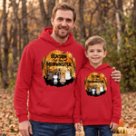 Personalized Spooky Halloween Monster Cat Kid Adult T-shirt Sweatshirt Hoodie with Name Matching Outfit Halloween Gift for Family Cat Lovers