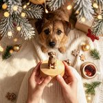 Personalisierte Hunde- & Katzen-Figur nach Foto | Holzsockel mit Namen | 3D Klon | Schreibtisch-Deko | Erinnerungsgeschenk für Herrchen & Frauchen