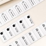 Henkilökohtaisesti räätälöidyt, kouluteemaiset, vedenkestävät Apple-kirjastokirja-kuvioiset tarrat, rulla, 140 kpl – koulunaloitukseen tai opettajien päivän lahjaksi opettajalle