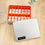 Personalised Metal Pill Box with Text Weekly Pill Organiser Portable Travel Medicine Storage Holder Birthday Gift for Parents Travellers