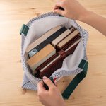 Personalised Striped Large Capacity Tote Bag with Title and Surname Daily Work Travel Use Teachers' Day Birthday Gift for Teachers Women Friends