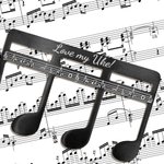 Personalised Classic Music Note Page Holder Bookmark with Text Read Accessory Birthday Gift for Musician