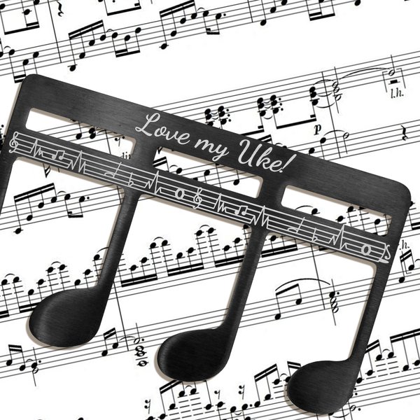 Personalised Classic Music Note Page Holder Bookmark with Text Read Accessory Birthday Gift for Musician