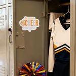 Personalised Multicolour Pom Pom Megaphone Magnet Name Locker Accessories Team Cheer Camp Gift for Cheerleaders