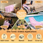 Personalised Minimalist Mr. and Mrs. Quick Dry Beach Towel with Surname and Year Summer Vacation Honeymoon Anniversary Gift for Couple