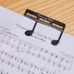Personalised Classic Music Note Page Holder Bookmark with Text Read Accessory Birthday Gift for Musician