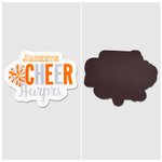 Personalised Multicolour Pom Pom Megaphone Magnet Name Locker Accessories Team Cheer Camp Gift for Cheerleaders