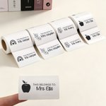 Henkilökohtaisesti räätälöidyt, kouluteemaiset, vedenkestävät Apple-kirjastokirja-kuvioiset tarrat, rulla, 140 kpl – koulunaloitukseen tai opettajien päivän lahjaksi opettajalle
