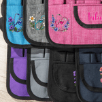 Personalised Birth Flower Stethoscope Multi-Pocket Waist Bag with Name Nurse Appreciation Week Gift for Nurses Doctors