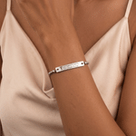 Personalized Engraved Medical Alert Bracelet with Text Birthday Gift for Women Patients