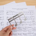 Personalised Classic Music Note Page Holder Bookmark with Text Read Accessory Birthday Gift for Musician