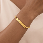Personalized Engraved Medical Alert Bracelet with Text Birthday Gift for Women Patients