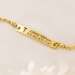 Personalized Engraved Medical Alert Bracelet with Text Birthday Gift for Women Patients