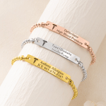 Personalized Engraved Medical Alert Bracelet with Text Birthday Gift for Women Patients