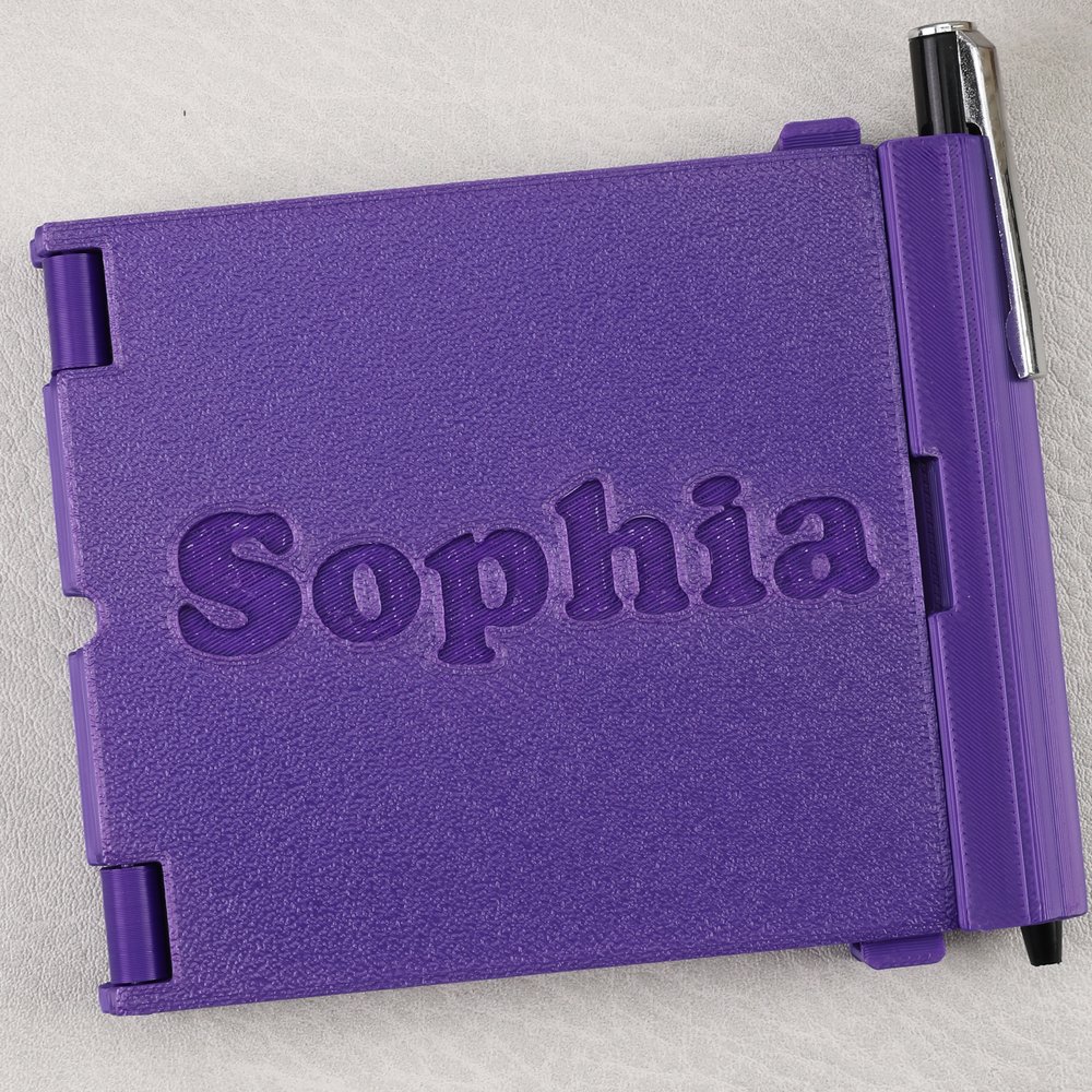 Personalised 3D Printed Sticky Note Holder with Pen and Sticky Notes Daily Use Office Back to School Gift for Teachers Friends Colleagues 4