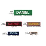 Personalized Multicolor Embroidered Name Patch Clothing Bag Decor Daily Wear Birthday Gift for Woman Man 8