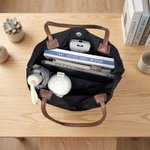 Personalized Minimalist Style Heart Canvas Tote Bag with Name Birthday Gift for Friend Woman