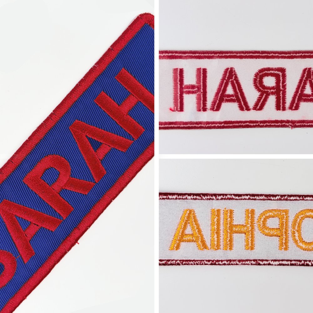 Personalized Multicolor Embroidered Name Patch Clothing Bag Decor Daily Wear Birthday Gift for Woman Man 3