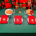 Tovagliolo  riutilizzabile in 100% cotone personalizzato, con Babbo Natale e nome, decor da tavola - Regalo di Natale per la famiglia e per amici