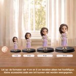 Gepersonaliseerd 3D-cartoon zwangerschapsbeeldje met tekst bureaudecoratie en verjaardagscadeau voor aanstaande moeders