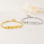 Personalized Engraved Medical Alert Bracelet with Text Birthday Gift for Women Patients