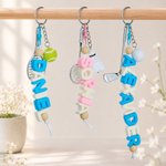 Personalized Golf Tennis Sports Charm Name Acrylic Keychain Sentimental Keepsake Competition Gift for Sports Lovers Athletes