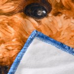 Personalized Oil Painting Style Pet Photo Soft Throw Blanket with Name Home Decor Birthday Pet Memorial Gift for Pet Lovers