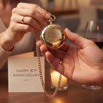 Personalized I Still Do Rose Romantic Photo Design Pocket Watch with Names and Year Anniversary Birthday Gift for Mom Wife Couple